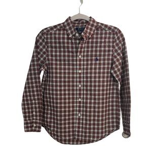 Polo by Ralph Lauren boys plaid shirt size 10 to 12.